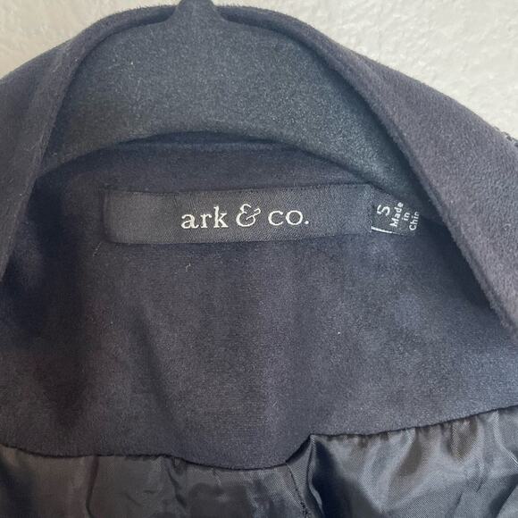 Ark & Co Black Faux Leather and Suede Moto Jacket Women's Size Small Biker - Picture 4 of 8